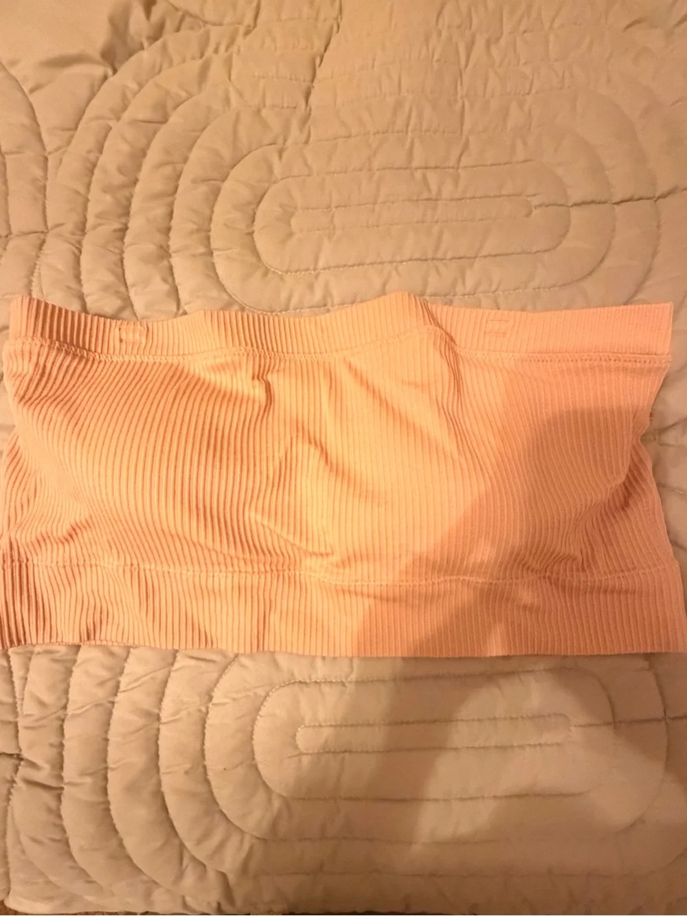 Torrid Nude Ribbed Bandeau Bra